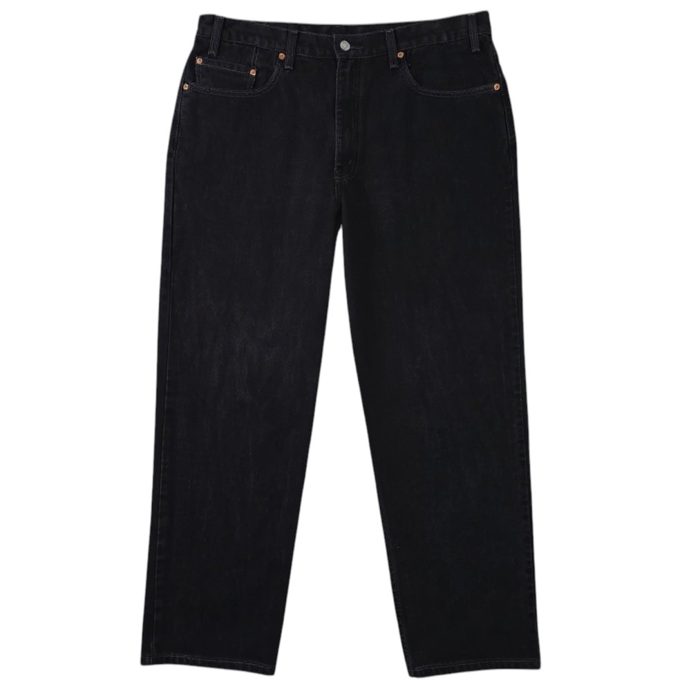 Vintage Y2K Levis 550 Jeans Mens 37x30* Black Relaxed Straight Baggy Denim